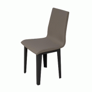 Itamoby Chaise Armida pieds anthracite coussin gris tourterelle 52 (pieds coniques) - gris 8050598024478