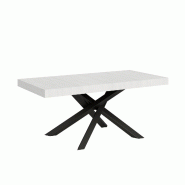 Itamoby Table Extensible 90X180/284 Cm Volantis Frêne Blanc Structure Anthracite - blanc VE180TAVLTALL-BF-AN
