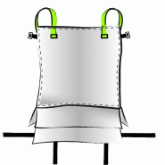 Lot de 10 bigbags neuf 91x91x110, swl: 1250 kg, ot / jv