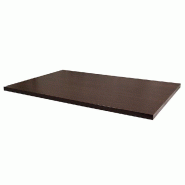 Plateau rectangulaire de table d'intérieur Tavola 70x110cm stratifié wengé
