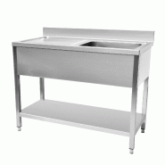 Plonge inox 1 bac 1200x600 mm avec égouttoir gauche
