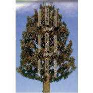 Pylones arbres accès intérieur - Karbre - de 12 à 30 m - couleur marron ou noir_0