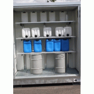 Rayonnage galvanisé monté - étagère 1m de long avec 1 à 4 niveaux pour charges légères