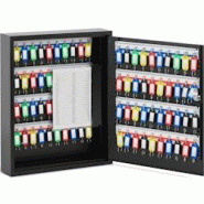 Stamony - Stamony Boîte À Clés Armoire Placard Clef Clefs Cle Boite Sécurisée Coffre avec Serrure ST-KB-80P (Capacité 80 Clés, 8 Barrettes, - 4