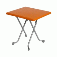 Table de terrasse pliante basic - orange