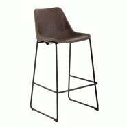 Tabouret haut Rodeo moka | Bolero - FB884