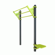 Triple barre devers + plyo - Équipement de Street Workout en acier galvanisé thermolaqué Triple barre devers + plyo - Équipement de Street Workout en acier galvanisé thermolaqué