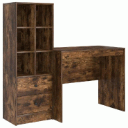 VidaXL Bureau avec tiroir 2 pcs Chêne fumé Modèle Titan Panorama Nord - 3337365