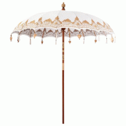 VidaXL Parasol balinais Crème 215 x 215 x 260 cm Modèle Atlas Nova - 42006455