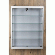 Vitrine murale cadre aluminium 70x15x90cm