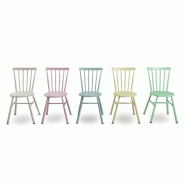 Lot de chaises empilables - Aluminium vintage, facile d'entretien - Lot de 4