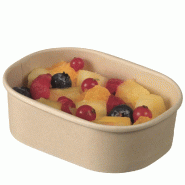 Barquette fibre de Bambou 160ml 10,8x8x3,3cm - par 500
