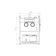 Cabine de sablage à dépression DF 1250 - Gamme EXPERT - ARENA - Dimensions 1250x1250x800 mm, buse carbure, double cyclone_1