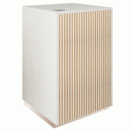 Comptoir Vertigo T01 MDF naturel finition bois blanchi L60cm 1 tiroir 1 tablette