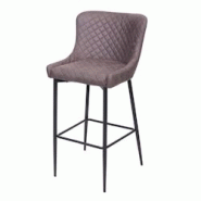 Décoshop26 - Tabouret de bar chaise haute de comptoir en tissu gris foncé design rétro cadre en métal 04_0001243 - gris 3000130732694 Décoshop26 - Tabouret de bar chaise haute de comptoir en tissu gris foncé design rétro cadre en métal 04_0001243 - gris 3000130732694