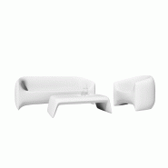 Ensemble salon de jardin BLOW - blanc_0