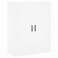 Helloshop26 - Armoire murale suspendue design pratique rangement 69,5 x 34 x 90 cm en bois d'ingénierie blanc 02_0048591 - blanc Bois massif 30002353