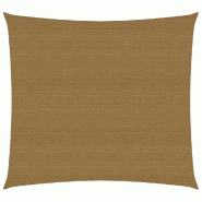 Helloshop26 - Voile d'ombrage 160 g/m² taupe 5 x 5 m PEHD 02_0009329 - 3000503782721