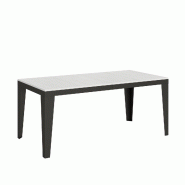 Itamoby Table Extensible 90X180/284 Cm Flame Evolution Frêne Blanc Structure Anthracite - blanc VE180TAFLMEVO-BF-AN