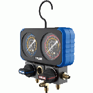 Manomètre 2 voies en coffret classe 1.0 - R22, R134a, R407C & R404A avec 3 flexibles 1,5 m
