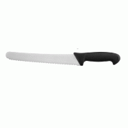 METRO PROFESSIONAL Couteau de pâtissier Anti-Slip knives, acier inoxydable, 26 cm, noir - noir inox 4067373640697