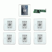PACK THERMOSTATS BLUE THINK RADIO AIRZONE BLANC CONNECTÉ 7 ZONES PACK THERMOSTATS BLUE THINK RADIO AIRZONE BLANC CONNECTÉ 7 ZONES