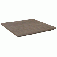 Plateau pour bac bois - L60,2xP60,2xH3,6cm - noyer foncé