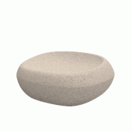 Pouf design in & out NOMA - granit crème