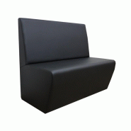 Prosofa Banquette de restaurant Oxford en similicuir - noir cuir oxford02