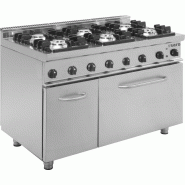 Saro Cuisinière à gaz avec four électrique modèle E7/Kupg6Le, Dimensions : L 1200 X P 700 X H 850 - SAR-423-1045