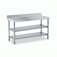 Tables Inox de Travail DISTFORM Premium avec Dosseret et 2 étagères - Profondeur 700 mm-Longueur 1500 mm-bac longueur 1500 mm - QM270150 Tables Inox de Travail DISTFORM Premium avec Dosseret et 2 étagères - Profondeur 700 mm-Longueur 1500 mm-bac longueur 1500 mm - QM270150