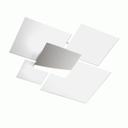 Top light Plafonnier moderne 1088/90-BI Verre Blanc 4xE27 - blanc 8057094703005