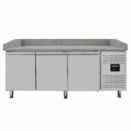 Vaiotec Comptoir réfrigéré à pizza EASYLINE / 3 portes « gris », 2020 x 800 mm - argenté inox 10025 Vaiotec Comptoir réfrigéré à pizza EASYLINE / 3 portes « gris », 2020 x 800 mm - argenté inox 10025