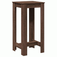 VidaXL Table de bar chêne marron 51x50x103,5 cm bois d'ingénierie Modèle Boréal Vision Pro - 854406