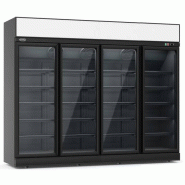 Vitrine réfrigérée avec portes en verre noir INS-2060R - 4 portes - 2060 L - 410 kg - mobile