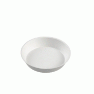 Assiette creuse ronde Ninféa pulpe de canne Ø10x2cm blanc - par 400