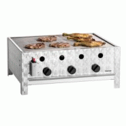Bartscher Grill inox combiné d'extérieur à gaz 3 brûleurs, 10 000 W, GAZ LIQUÉFIÉ - 1061533 Bartscher Grill inox combiné d'extérieur à gaz 3 brûleurs, 10 000 W, GAZ LIQUÉFIÉ - 1061533