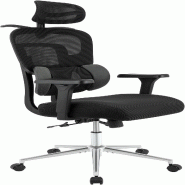 CLP Chaise de bureau Lothenda Noir - noir textile 326570 CLP Chaise de bureau Lothenda Noir - noir textile 326570