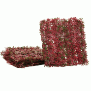 Décoshop26 - Panneaux muraux brise-vue brise vent pour terrasse et balcon 4x 50x50 cm 1 m² feuillage érable rouge 04_0010229 - 3000267925495