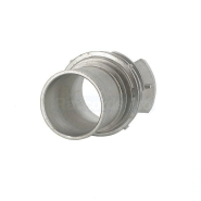 Demi-raccord symétrique avec verrou - DN 100 mm - Embout annelé Ø 102 mm - Inox