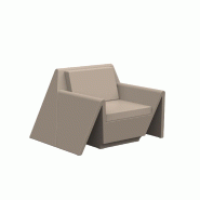 Fauteuil lounge REST - crème