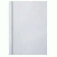 GBC Boîte de 100 chemises à reliure thermique, A4, dos de 8 mm, coloris blanc - 0013465370052