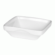 In Situ - Ravier Carré Empilable en porcelaine blanc 20 cl 11 cm x 11 cm - boite de 10 - blanc porcelaine 051460