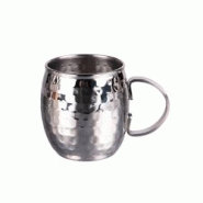 Moscow mug Martelé 47 cl x2 - 47.5 cl Argent Rond Inox Table Passion 9x9 cm - argenté inox 3106238680278 Moscow mug Martelé 47 cl x2 - 47.5 cl Argent Rond Inox Table Passion 9x9 cm - argenté inox 3106238680278