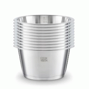Pack 10x casseroles 20 cm cookvision - Acier inoxydable 18/10 6012000P10 Pack 10x casseroles 20 cm cookvision - Acier inoxydable 18/10 6012000P10