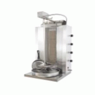 Sammic Gyros gas kebab AG-40, 4 brûleurs indépendants, 35 kg, hauteur effective 845 mm, 10800 W, 230 V, moteur supérieur, grille de protection - mu