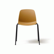 Lot de 2 sièges de réunion Kire - coque plastique 100% recyclé - structure 4 pieds métallique - grand choix de coloris - fabriqué en Italie Lot de 2 sièges de réunion Kire - coque plastique 100% recyclé - structure 4 pieds métallique - grand choix de coloris - fabriqué en Italie