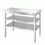 Table de travail en inox Bar 1000x500 mm avec 2 étagères inférieures PREMIUM - GOLDINOX - gris inox 3701770834303