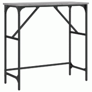 VidaXL Table console sonoma gris 75x32x75 cm bois d'ingénierie Modèle Atlas Vintage - 834063
