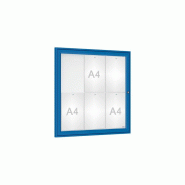 Vitrine d'intérieure - Affichage 2 à 9 A4 - Référence peinte - Fabrication française_0